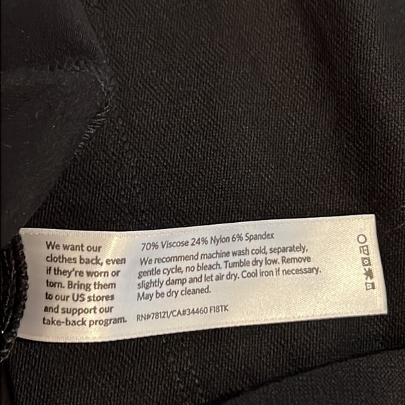 ⭐️ Eileen Fisher Wrap Skirt Black Size Large - Picture 2 of 7